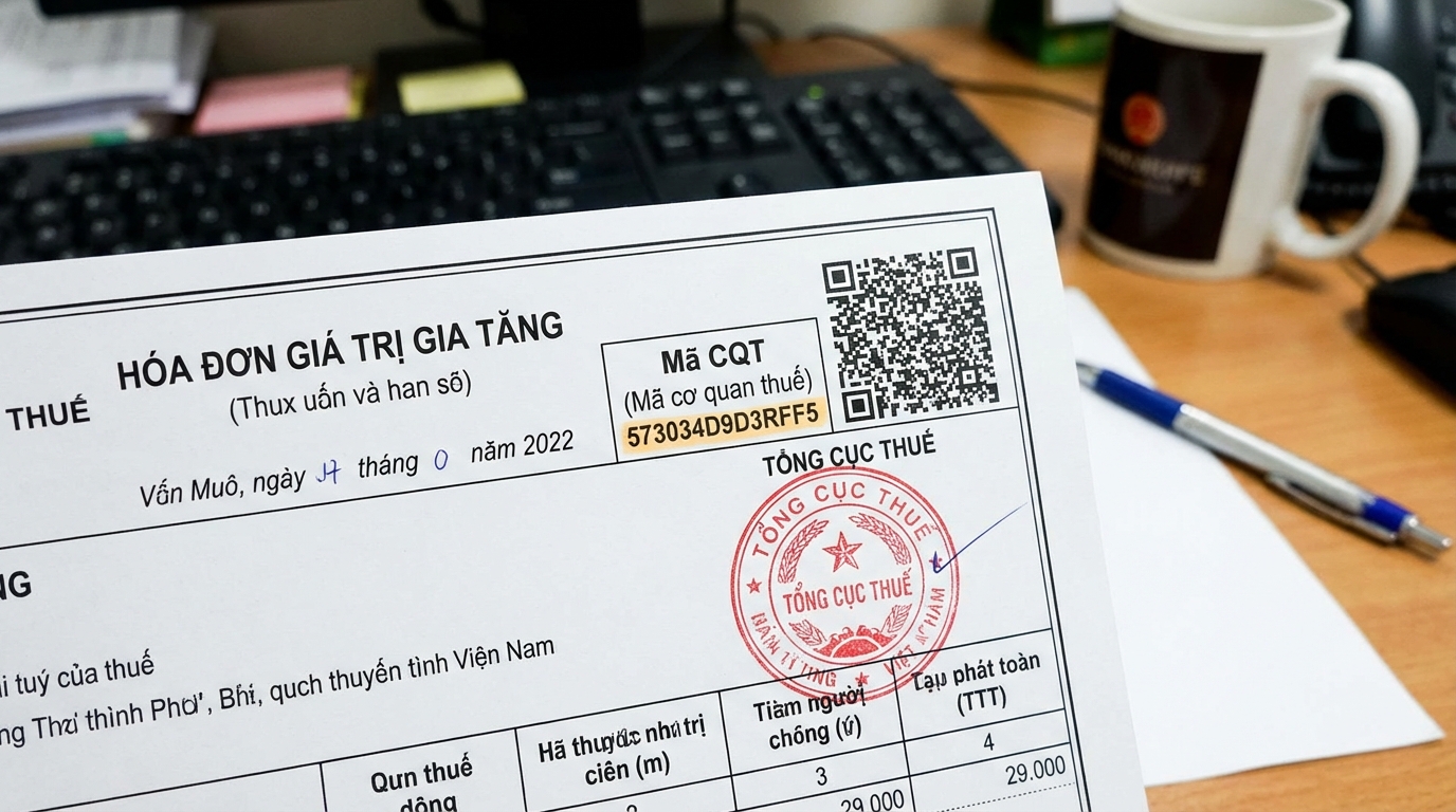 hóa đơn có mã cơ quan thuế